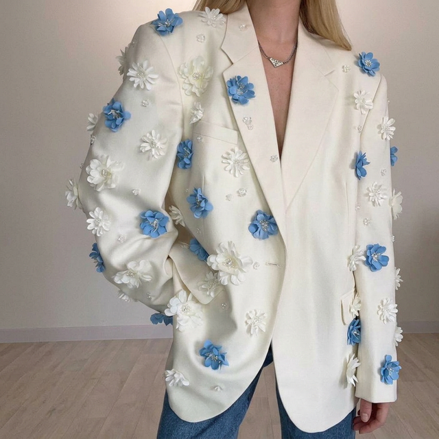 3D Floral Applique Detail
